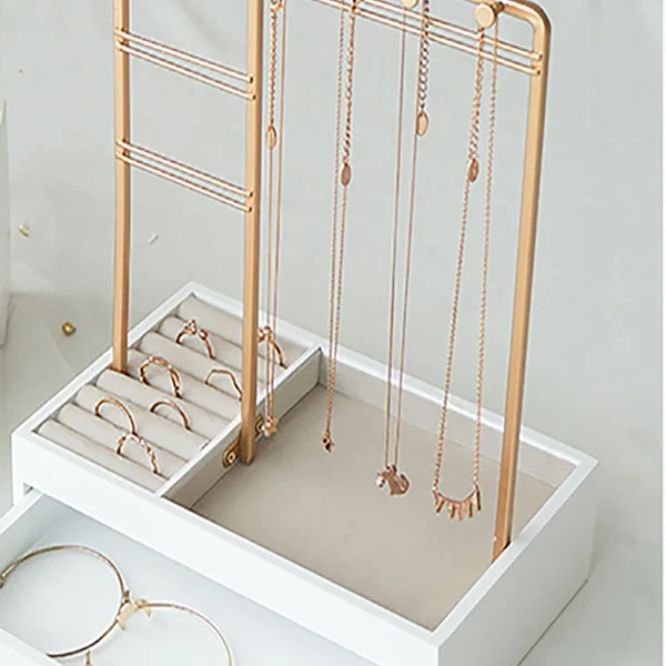 Desktop Metal Personal Jewelry Storage Rack Desktop Metal Personal Jewelry Storage Rack